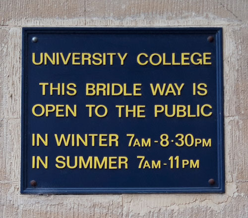 Notice in Logic Lane