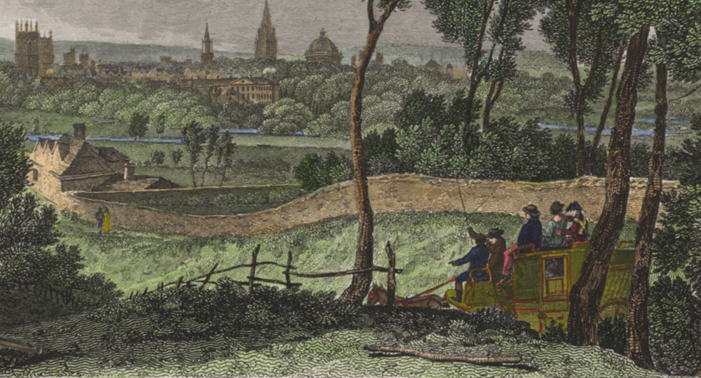 J. W. M. Turner: Coach going down Headington Hill