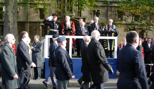 More veterans passing podium