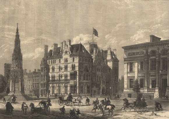 The Taylorian, the Randolph Hotel, and the Martyrs' Memorial