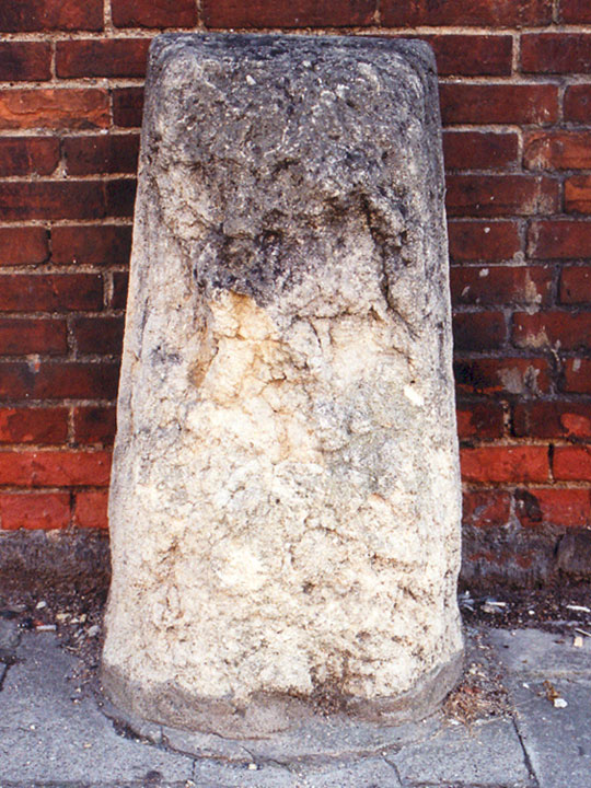 Milestone outside 12 Woodstock Road