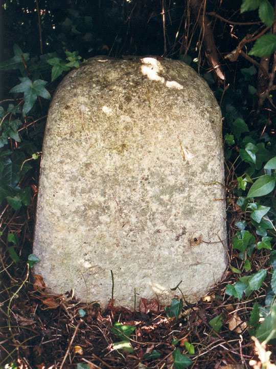 Milestone outside 385 Woodstock Road
