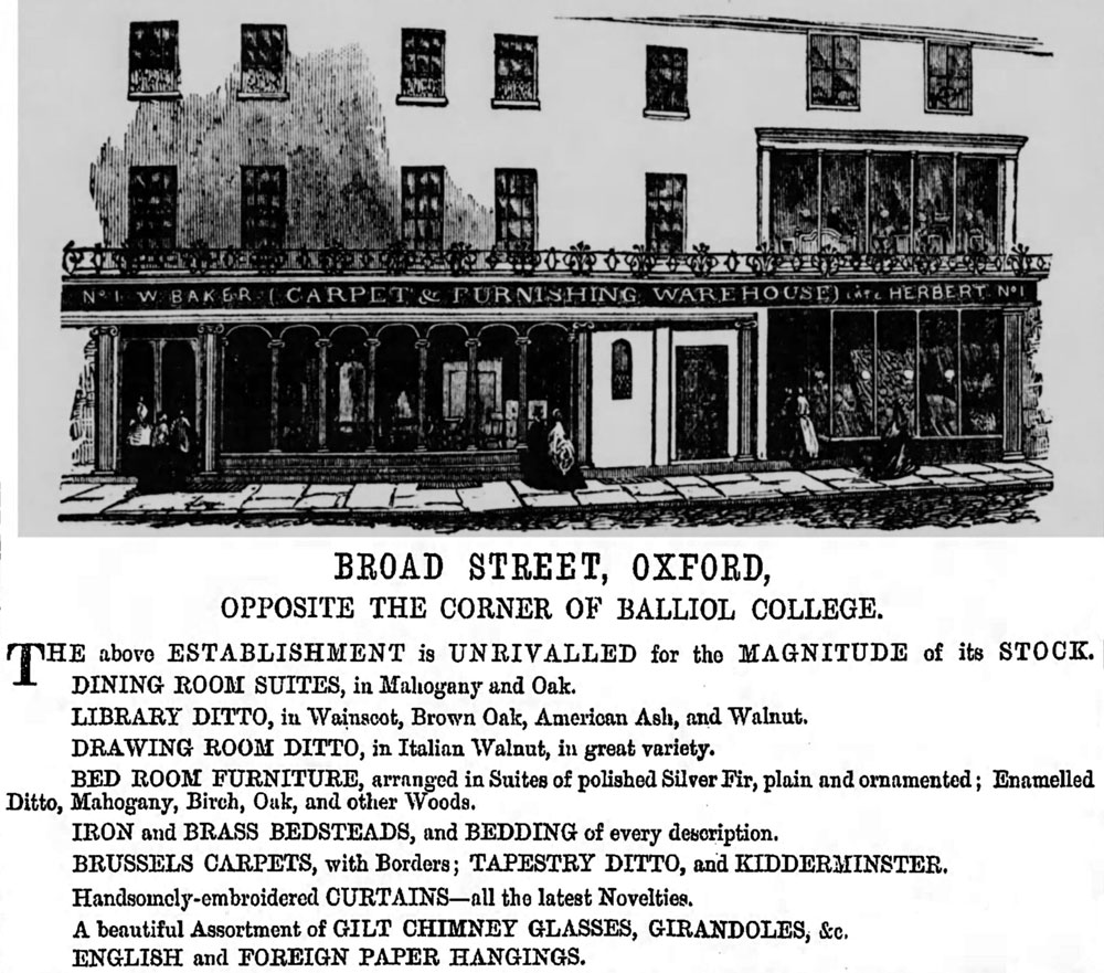 William Baker's old shop at 1 Broad Street