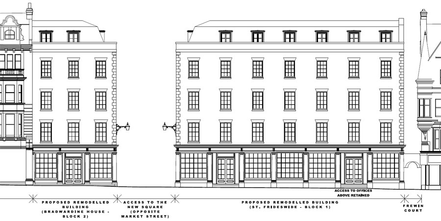 Proposed elevation for new Clarendon Centre