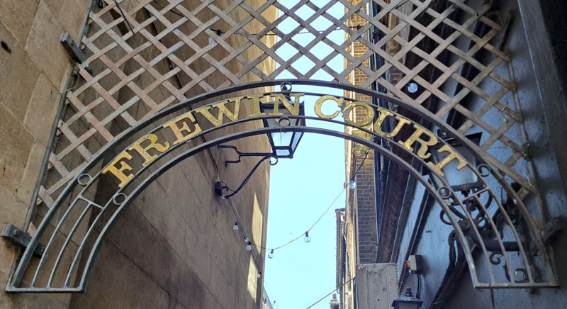 Frewin Court arch