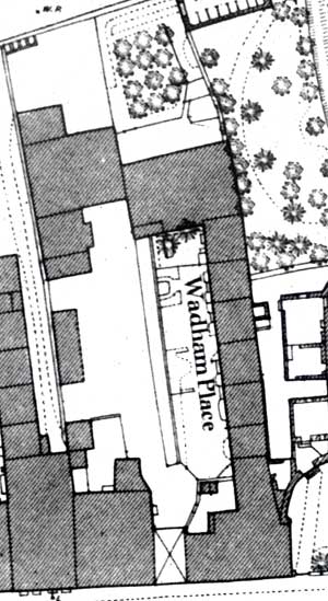 Wadham Place in 1876
