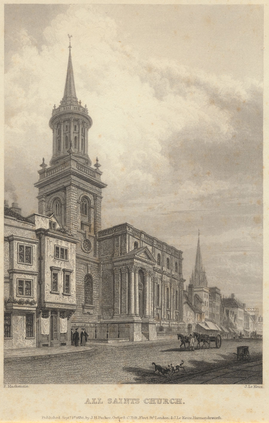 All Saints Church in 1834