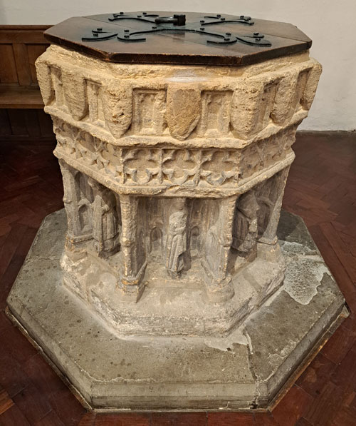 Ancient font of the City Church