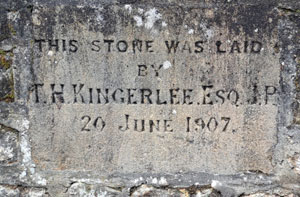 Foundation stone of Christ Church Methodist Church, Thame