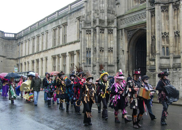 Carnival Band Sol Samba outside Christ Church
