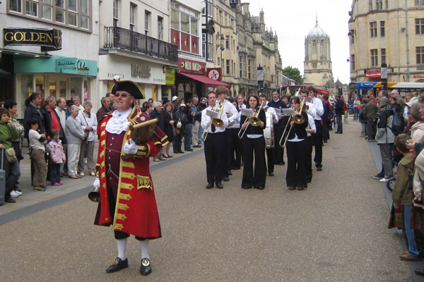 Town Crier leads the band