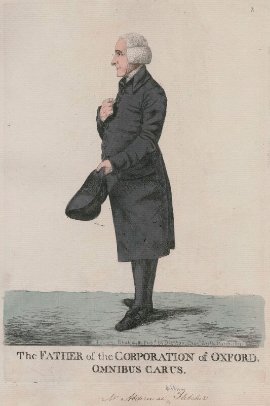 Alderman William Fletcher in 1808 when he was Father of the Corporation