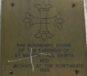 Inscription on front of Boots