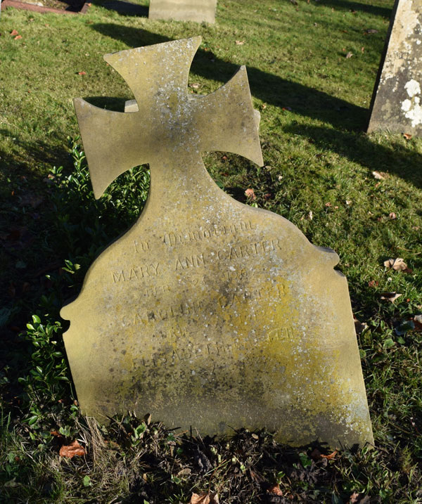 Back of Carter grave