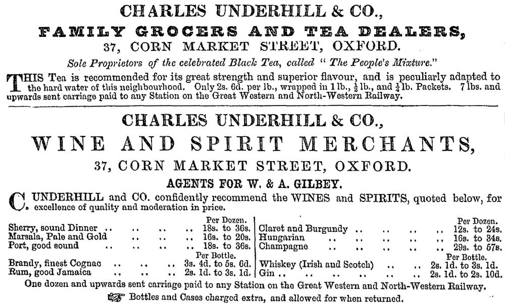 Underhill advertisement